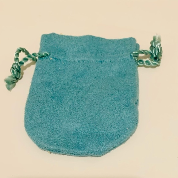 Tiffany & Co Empty Packaging Small Blue Drawstring Closure Jewelry Pouch 1990’s - Picture 4 of 9